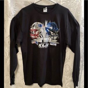 Delta Pro Weight Long Sleeve Black Super Bowl Tee